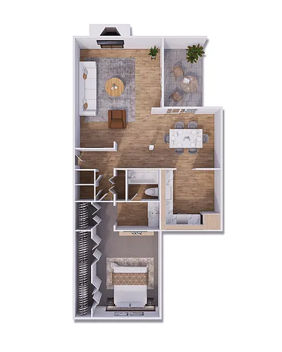 Floor plan Gardens A8