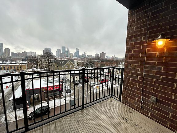 Patio with downtown views