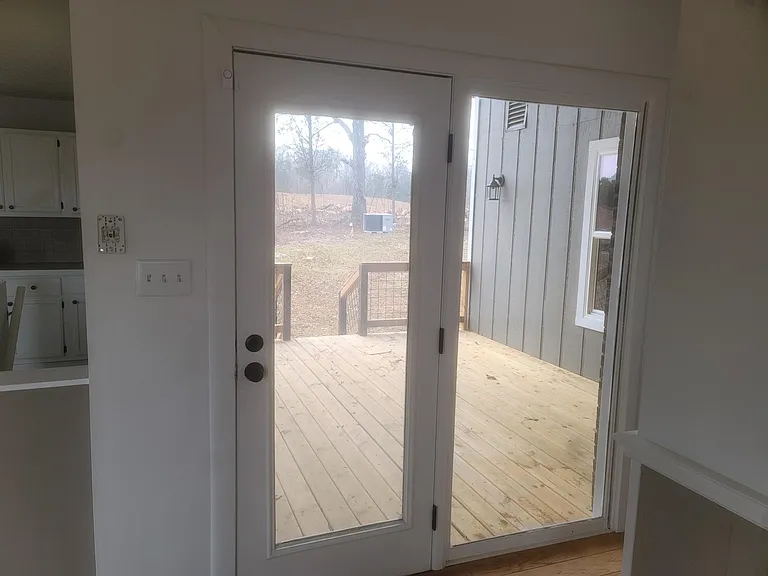 Back deck from upstairs living room