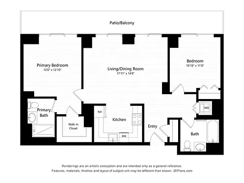 Floor plan Continuum 57_B11