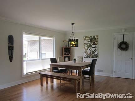 Dining area
						:
						Part of the open floor plan