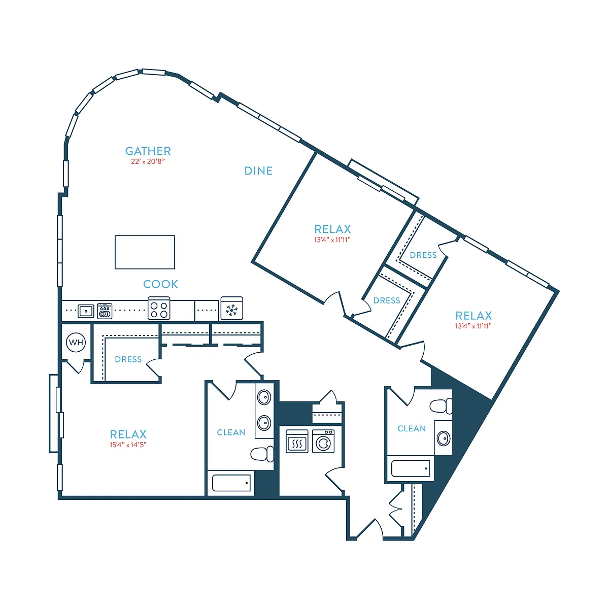 Floor plan Waypointe C2