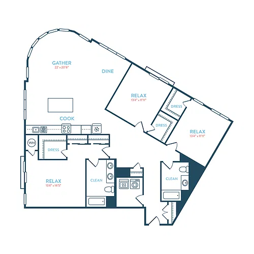 Floor plan Waypointe C2