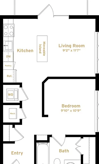 2A3 - Phase 2 Modern floor plan The Boulevard (SC)