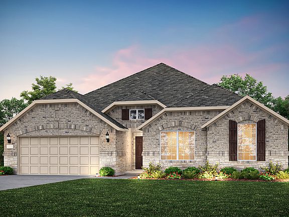 The Northlake, a one-story home with 2-car garage, shown as Home Exterior C