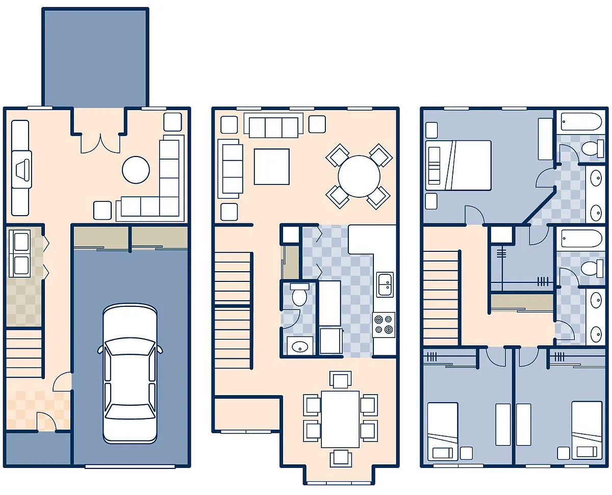 Floor plan Cherrywood Townhome