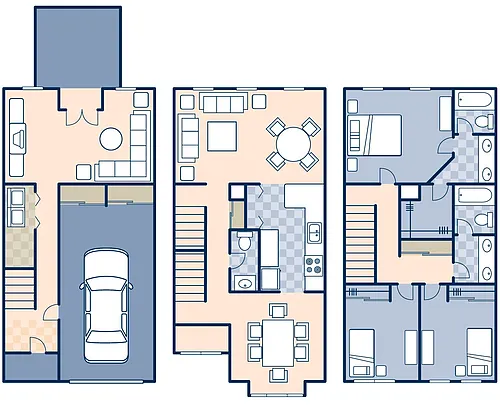Floor plan Cherrywood Townhome