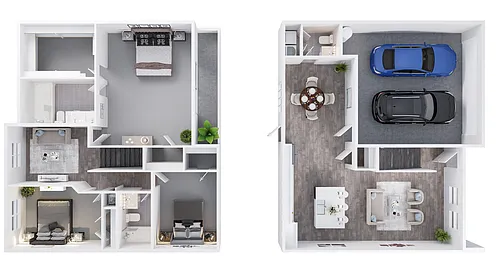 Floor plan 3 Bedrooms, 2.5 Bathroom