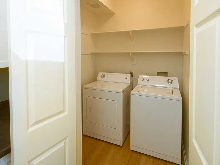 In-Unit Washer and Dryer off Kitchen