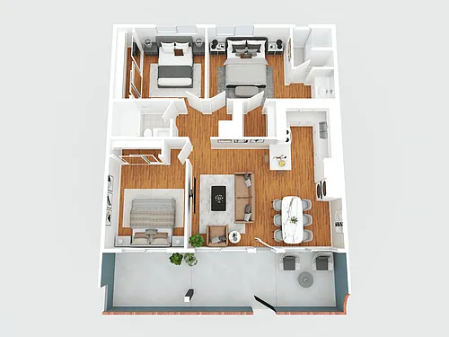 Floor plan Large 3 Bedroom