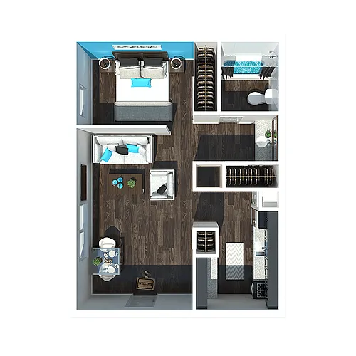 Floor plan Studio A