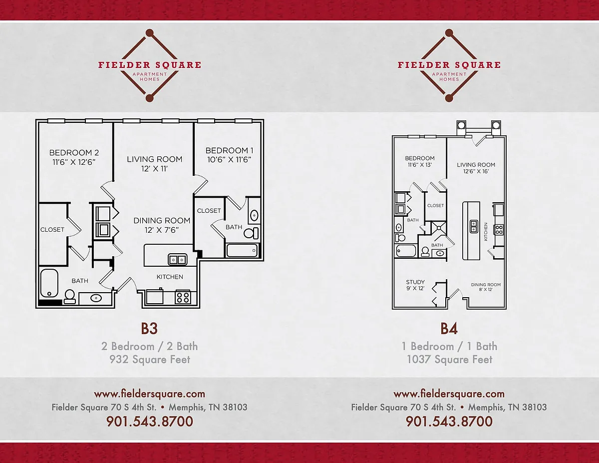 Floor plan B3 Two Bedroom