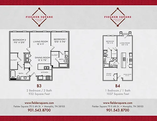 Floor plan B3 Two Bedroom