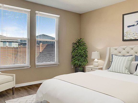 Virtually Staged Master Bed