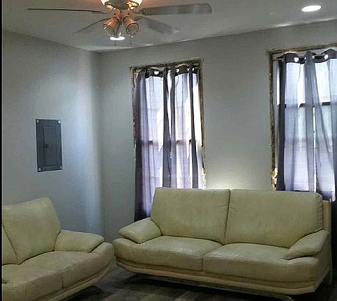 Upstairs unit living area.