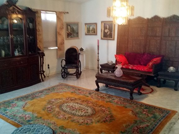 This furniture was when I lived there. Now empty. Show how things lay out.