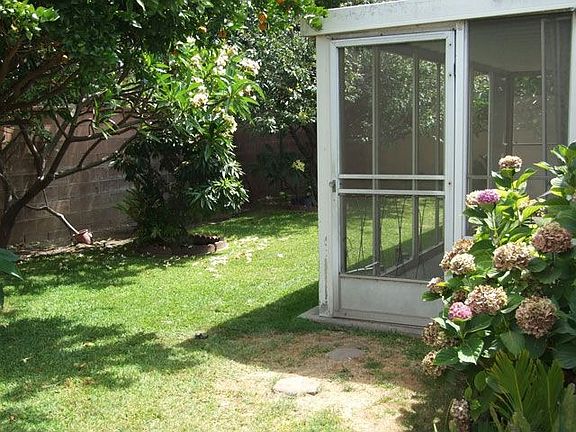 Private Rear Yard with Covered Patio