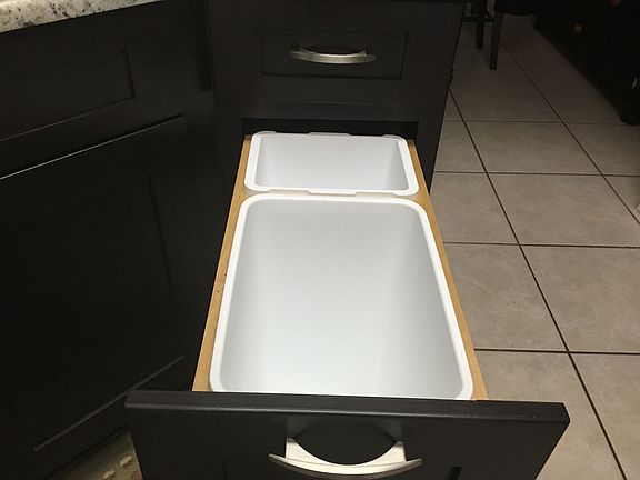 Built in Trash Bins! 