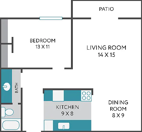 One Bedroom, One Bathroom | Ridge View Apartments | Apartments in Saint Francis, WI One Bedroom, One Bathroom | Ridge View Apartments | Apartments in Saint Francis, WI