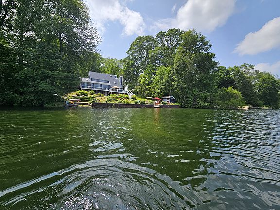 View from the lake, looking at the house