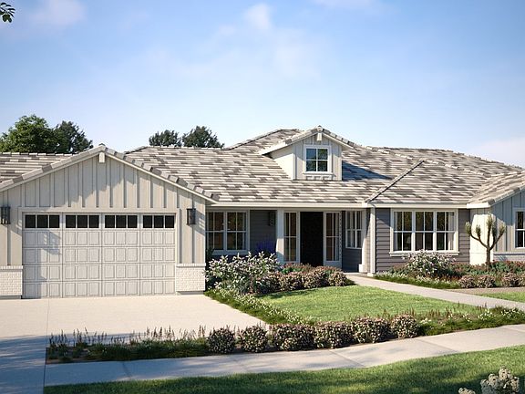 Coastal Farmhouse Elevation at Vistas Mockingbird Canyon