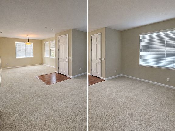 spacious formal living and dining area