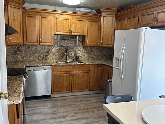 kitchen with granite countertops