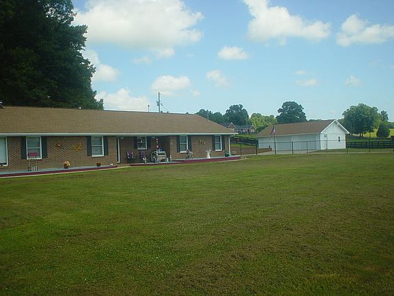 Front of house and garage
