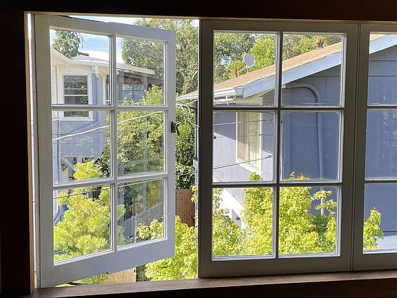 View out of side window