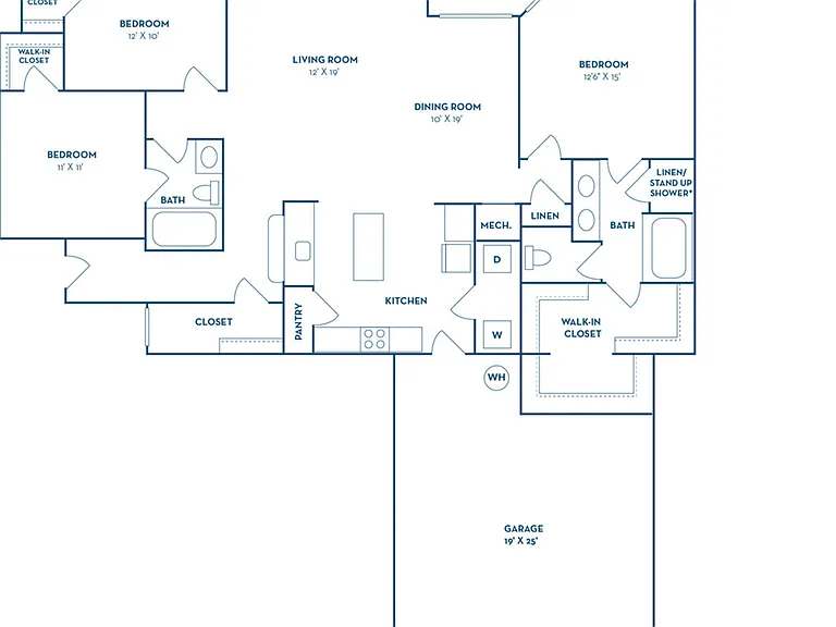 3 Bedroom | 2 Bath | 1586 SF | Renovated 3 Bedroom | 2 Bath | 1586 SF | Renovated