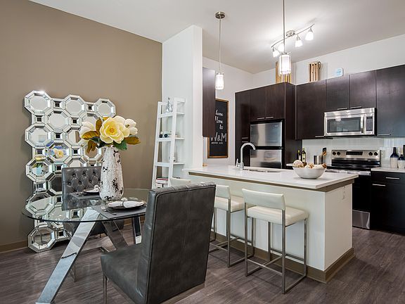 Open Floor Plan Dining and Kitchen Area