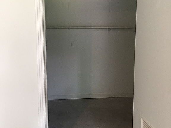 Storage room in garage