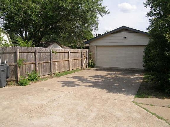 Entrance to two car garage