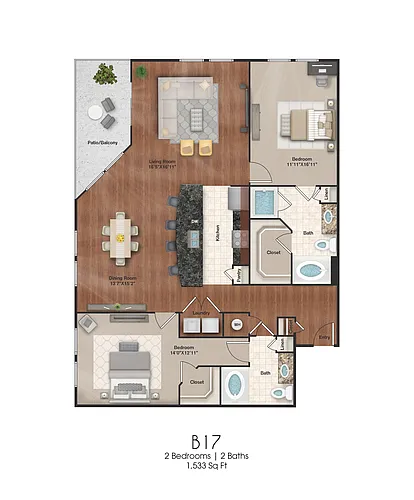 Floor plan B17