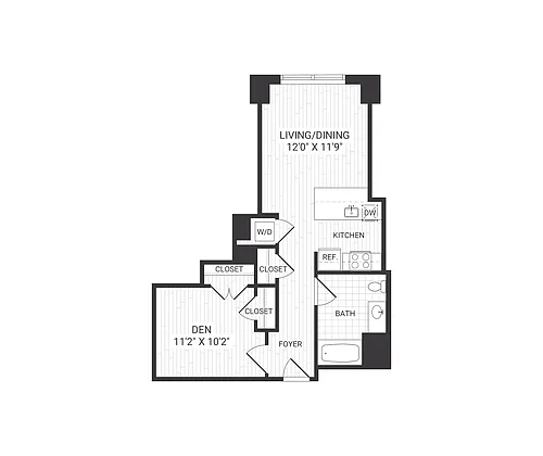 Floor plan S1 den