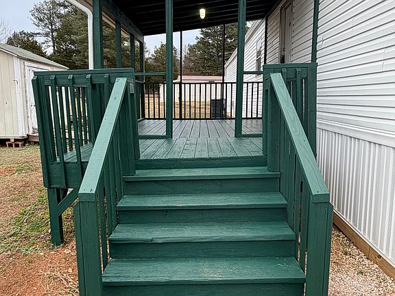Covered Back Porch with working outlets