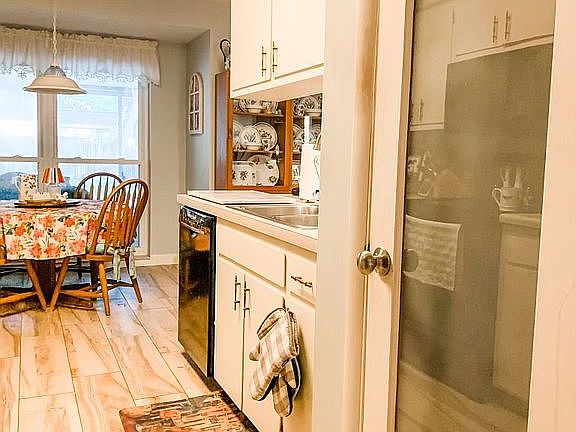 Pantry with glass door