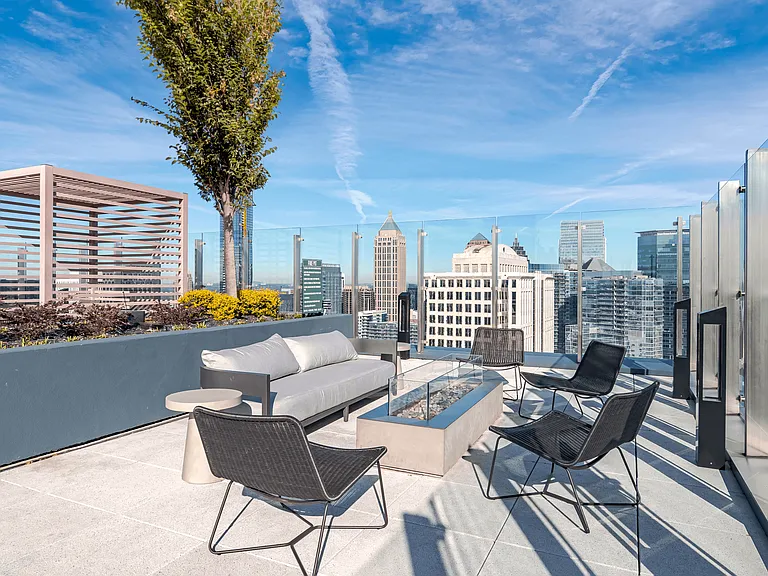 Poolside Outdoor Patio at 903 Peachtree Apartments in Atlanta, GA 30309
