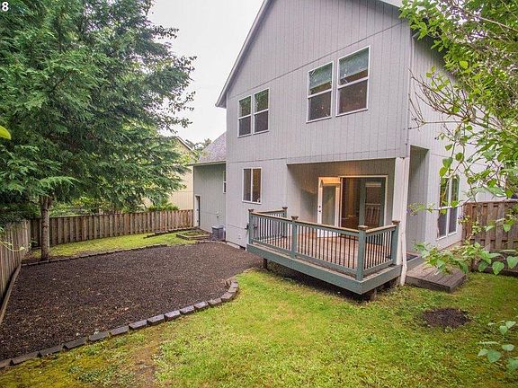 Spacious fenced backyard 