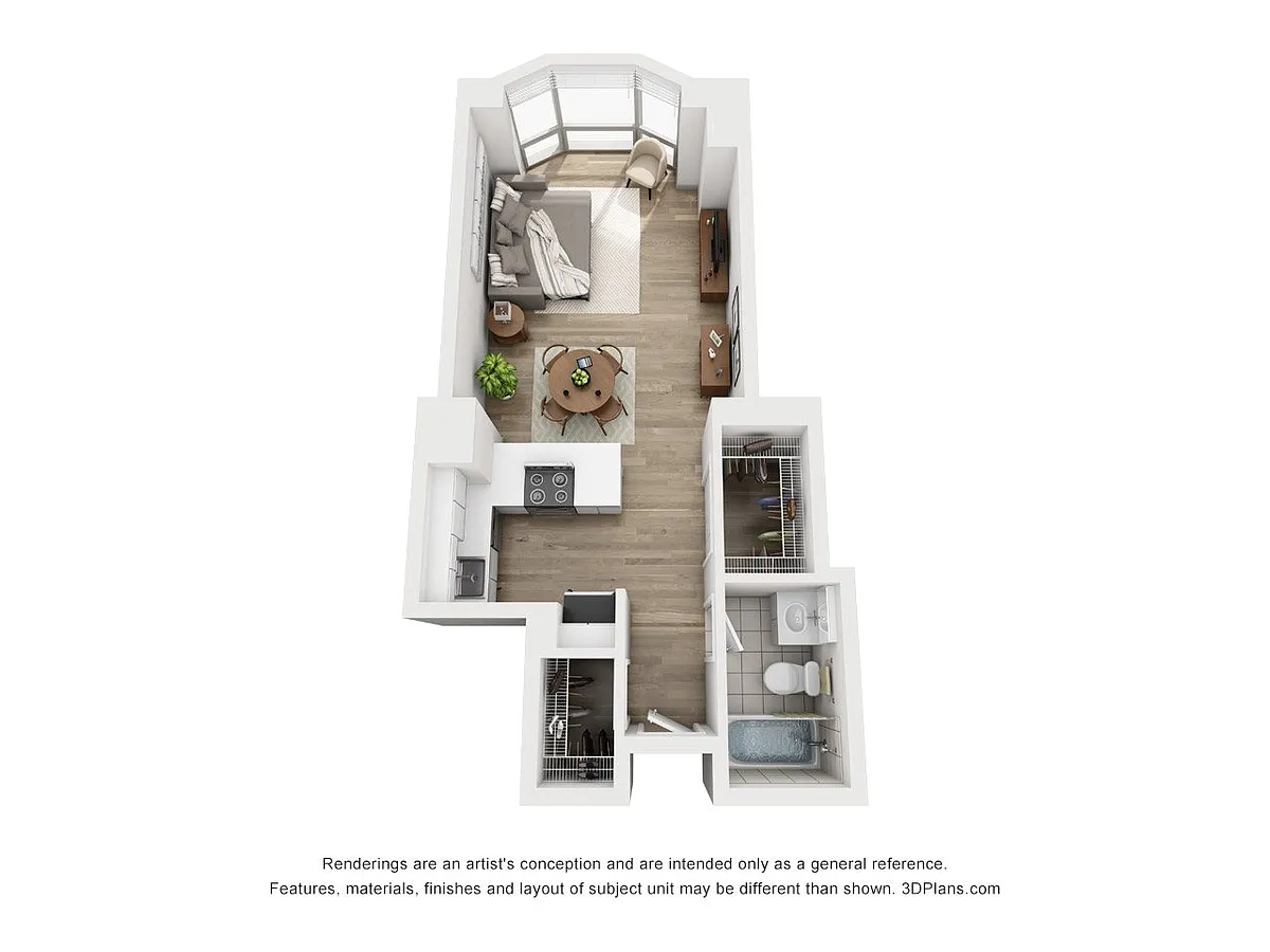 Floor plan Studio M