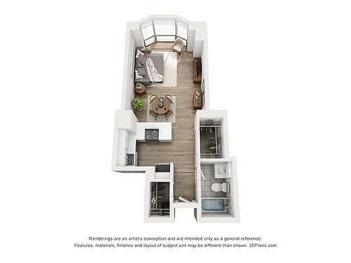 Floor plan Studio M