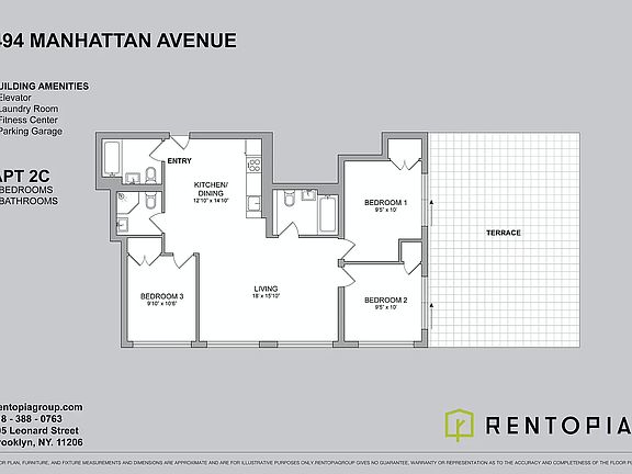 3rd image of 494 Manhattan Ave APT 4C