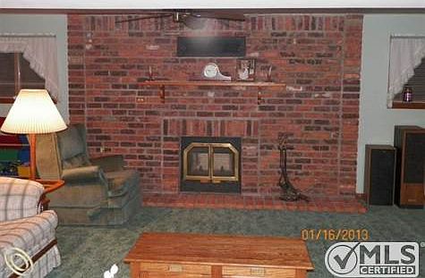 Living Room Natural Fireplace
