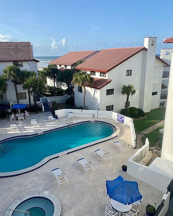 Front door view of pool area