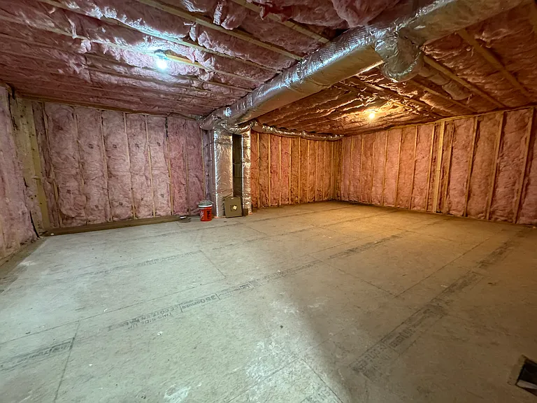 bonus room/mechanical room (behind garage/main entry level)