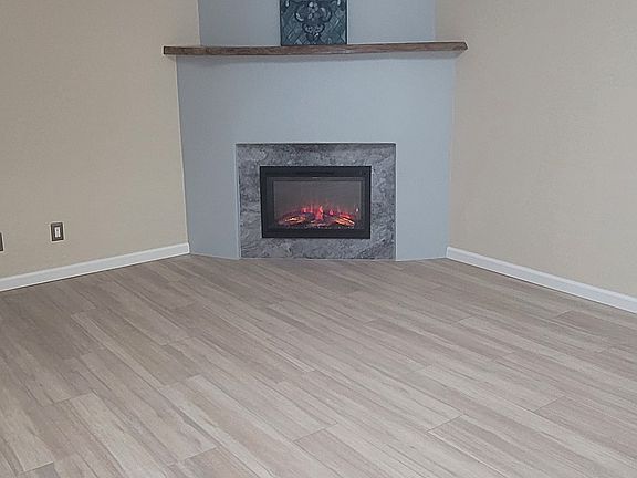 Electric fireplace in livingroom,
