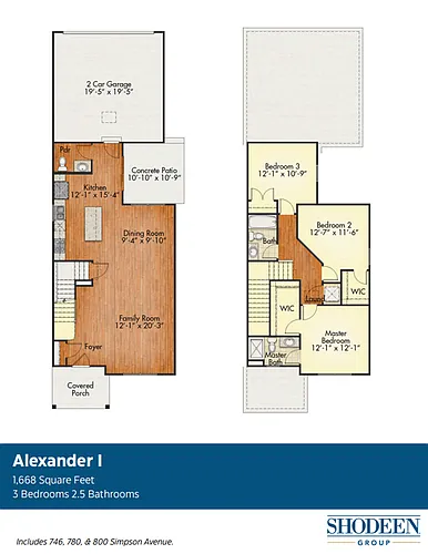 Floor plan Alexander - 780 Simpson AVE