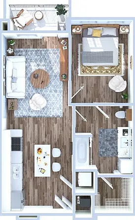 1 Bedroom | 1 Bath | 1 Bedroom | 1 Bath |
