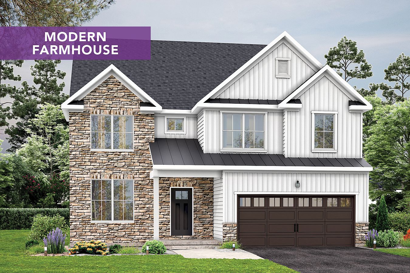 Vancouver C Modern Farmhouse Plan, The Fields at Brookside, Macungie