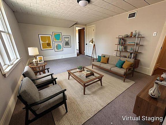 Living room or bedroom staging view